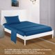 thumbnail image 5 of Juego de cama de satén sintético suave Vhermosa 1 funda de almohada 20 x 30 pulgadas colchón 39 x 75 pulgadas sábana 66 x 96 pulgadas, 5 of 8