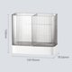 thumbnail image 2 of Organizador de almacenamiento de cubiertos de plástico, contenedor Caddy para mesa de cocina, armario o despensa, sostiene tenedores, 2 of 5
