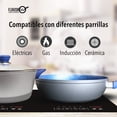 thumbnail image 4 of Set de Sartenes de Zafiro Antiadherentes Flavor Pan Ideales para Parrillas y Estufas de Inducción (1 Cacerola 1 Sartén mediano y 1 Tapa) Ecocinare Set de Sartenes, 4 of 4