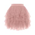 thumbnail image 6 of purcolt Womens Mesh Tutu Skirts A-line Elastic Waist Mini Skirts Tulle Skirt for Cocktail Party Ballet, 6 of 6
