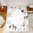 thumbnail image 5 of Homewish Kawaii Cow Sheep Queen Sheet Sets, Cartoon Horse Pig Flat Sheet, Rustic Farm Animal Queen Fitted Sheet, Breathable Home Decor, 4pcs, 5 of 7