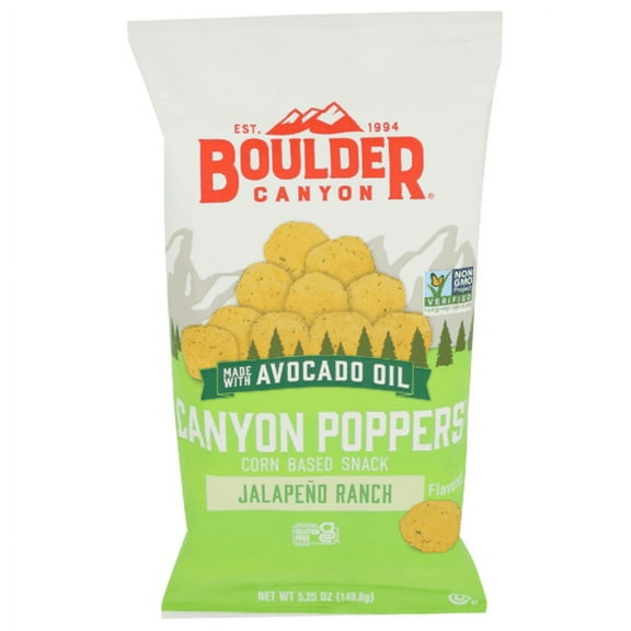 Boulder Canyon Jalapeno Ranch Canyon Poppers 5.25 oz - Pack of 2
