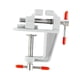 thumbnail image 1 of Soporte para prensa de tornillo de banco doméstico, ajustable, portátil, multifunción, antideslizante, mini. Plata, 1 of 8