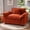 Orange, variant on CDCASA 49.5" W Oversized Accent Chair, Chenille Cloud Sofa Chairs in Living Room, Comfy Reading Chair with Deep Seat, Modern Armchair in Extra Wide Armrests, Orange
