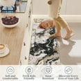 thumbnail image 4 of JoanKaren 2'x6' Modern Marble Runner Area Rug,Washable,Abstract Marble Pattern,Non Slip,2'x6' for Bedroom Entryway,Hallway,Black, 4 of 8
