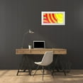 thumbnail image 3 of Tenoever, William 24x14 White Modern Wood Framed Museum Art Print Titled - Graffiti in Red 3, 3 of 4