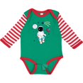thumbnail image 3 of Inktastic Astronaut the Moon Spaceship and Shooting Star for Light Colors Boys or Girls Long Sleeve Baby Bodysuit, 3 of 5