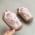 thumbnail image 4 of YOUYEDIAN Toddler Shoes Bow Lightweight Comfortable Walking Shoes Outdoor Non-Slip Sneakers(Pink,7 Toddler), 4 of 4