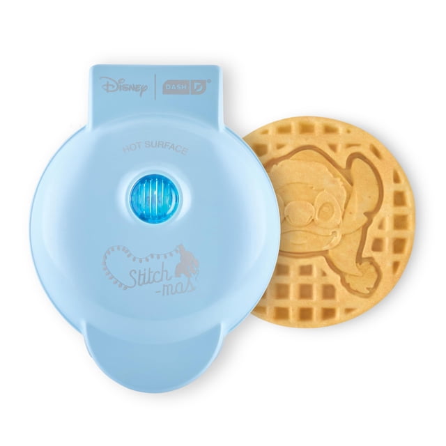 DASH Disney Mini Waffle Maker (día festivo/Puntadas en sombrero de Papá Noel)