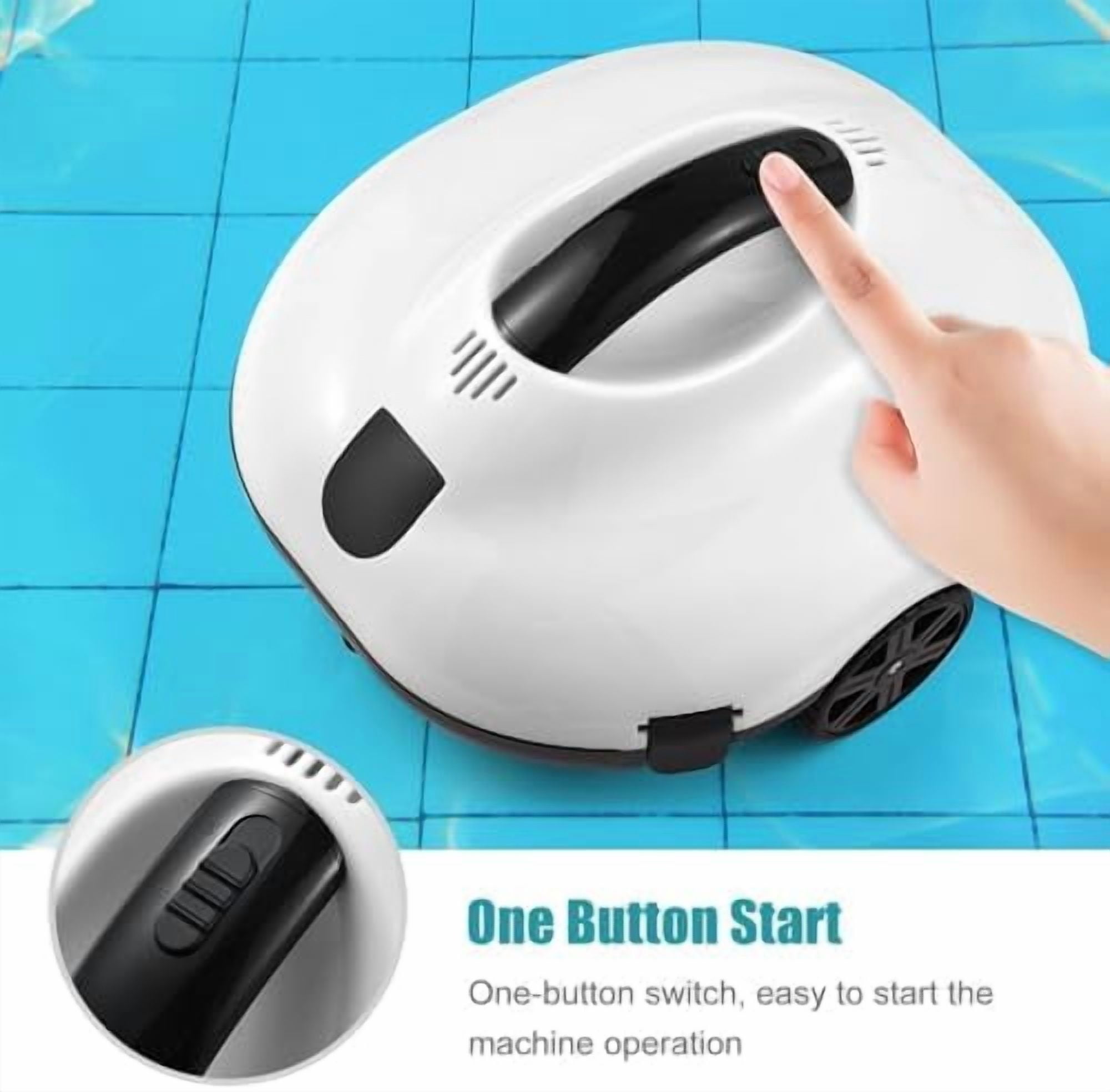 PC2332 Cordless Robotic Pool Vacuum Cleaner Pool Robot with Wall Climbing for Inground Pools Floors Walls and Waterlines