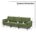 thumbnail image 2 of Gymax Upholstered Modular 3-Seater Sectional Sofa Couch w/ 2 Bolsters USB Ports & Socket, 2 of 9