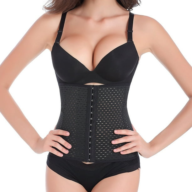 Faja moldeadora de cuerpo para mujer, faja moldeadora transpirable debajo del busto Irfora Negro XXXXL