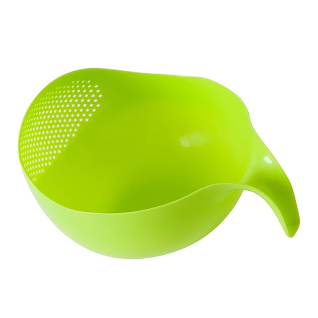 Wosthever Cuenco para lavadora de arroz, utensilio de cocina profesional Universal para el hogar, colador para de verduras, herramientas de Cocina y Comedor verde