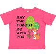 thumbnail image 3 of Inktastic May the Forest Be with You Cute Fox and Trees Boys or Girls Toddler T-Shirt, 3 of 5
