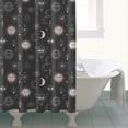 thumbnail image 4 of Dark Grey Mystical Pattern Shower Curtain 72"x84" ,Bathroom Decorative Shower Curtains Set with 12 Hooks,Modern Waterproof Washable Shower Curtain, 4 of 6