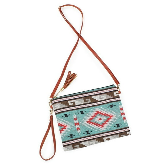 PacificPlex Clutch Bag Purse Southwestern Crossbody Women's, Turquoise
