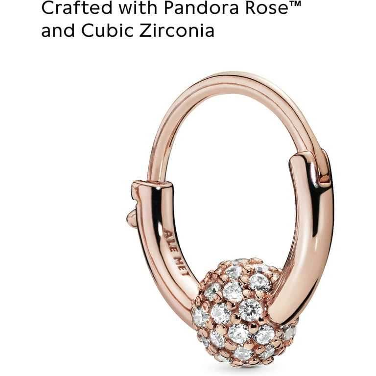 Pandora rose stud earrings with clear cubic zirconia best sale
