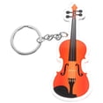 thumbnail image 1 of KAKOWELY Llavero de violín novedoso, instrumento musical, elegante colgante de fiesta musical para bolso, cartera, billetera., 1 of 5