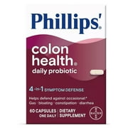 Phillips' Probiotic Colon Health Digestive Health Daily Supplement Capsules