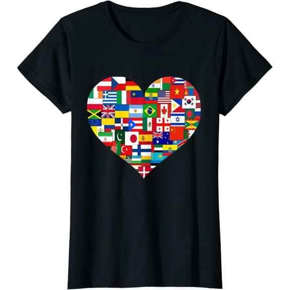 Flags of the Countries of the World International Gift T-Shirt