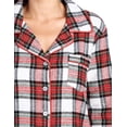 thumbnail image 5 of Ashford & Brooks Women's Flannel Plaid Long Lounge Shirt Sleep Nightshirt - Dress Stewart - 4X-Large, 5 of 5