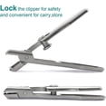 thumbnail image 4 of Ultra Sharp Stainless Steel Nail Clippers Wide Jaw Opening Anti Splash Fingernail Toenail Cutter Heavy Duty Portable Grooming Trimmer for Thick Nails Men Women Seniors, 4 of 17