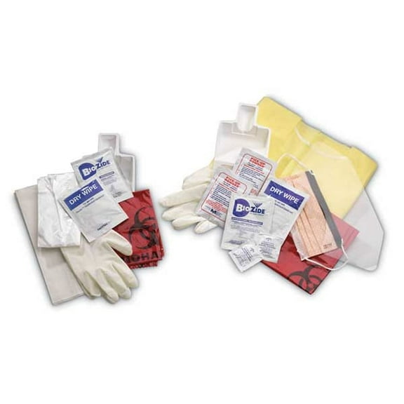 Manufacturer Varies Biohazard Spill Kit,Pull String Bag,Red 3ZDW1