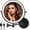 Matte Black, variant on Rechargeable Wall Mounted Lighted Makeup Mirror 8 Inch Double Sided 1X 10X Magnifying Bathroom Mirror, 3 Color Lighting, Screen Dimming, 360 Rotation Shaving Matte Black
