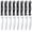 Serrated Steak Knife, variant on MYVIT Steak Knives Set of 6,Sharp Stainless Steel Serrated Steak Set for Kitchen,Dishwasher Safe Meat Cutting Knife with Giftbox