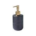 thumbnail image 2 of Dispensador recargable de jabón líquido para manos para baño: botella de vidrio con bomba para gel de ducha, champú, loción y decoración para fregadero de cocina con sello a prueba de fugas y diseño, 2 of 6