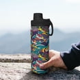 thumbnail image 7 of Lsque Colorful Carp Streamer Pattern Water Bottle,18oz Sports Insulated Kettle for Cycling Gym Basketball Outdoor, Suitable as a Present, 7 of 7