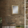 thumbnail image 3 of Stonebriar 24" x 18" Brown Country Rustic Rectangle Natural Wood Wall Mirror, 3 of 7