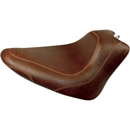 Mustang Wide Tripper Solo Driver Brown Motorcycle Seat (76764)