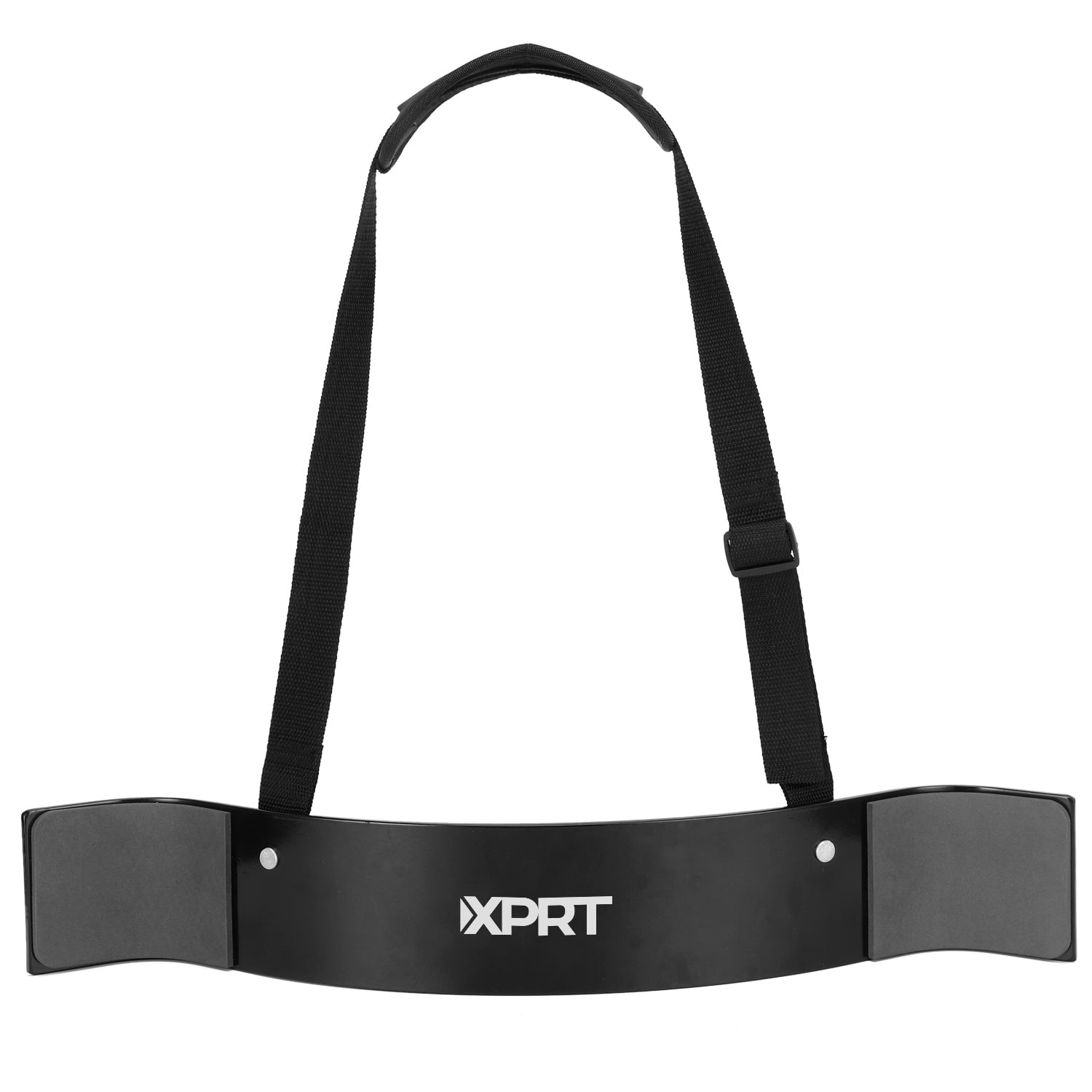 XPRT Fitness Arm Blaster for Bicep Curl Training, Aluminum Arm Support Bar with Neck Pad and Adjustable Strap, Black