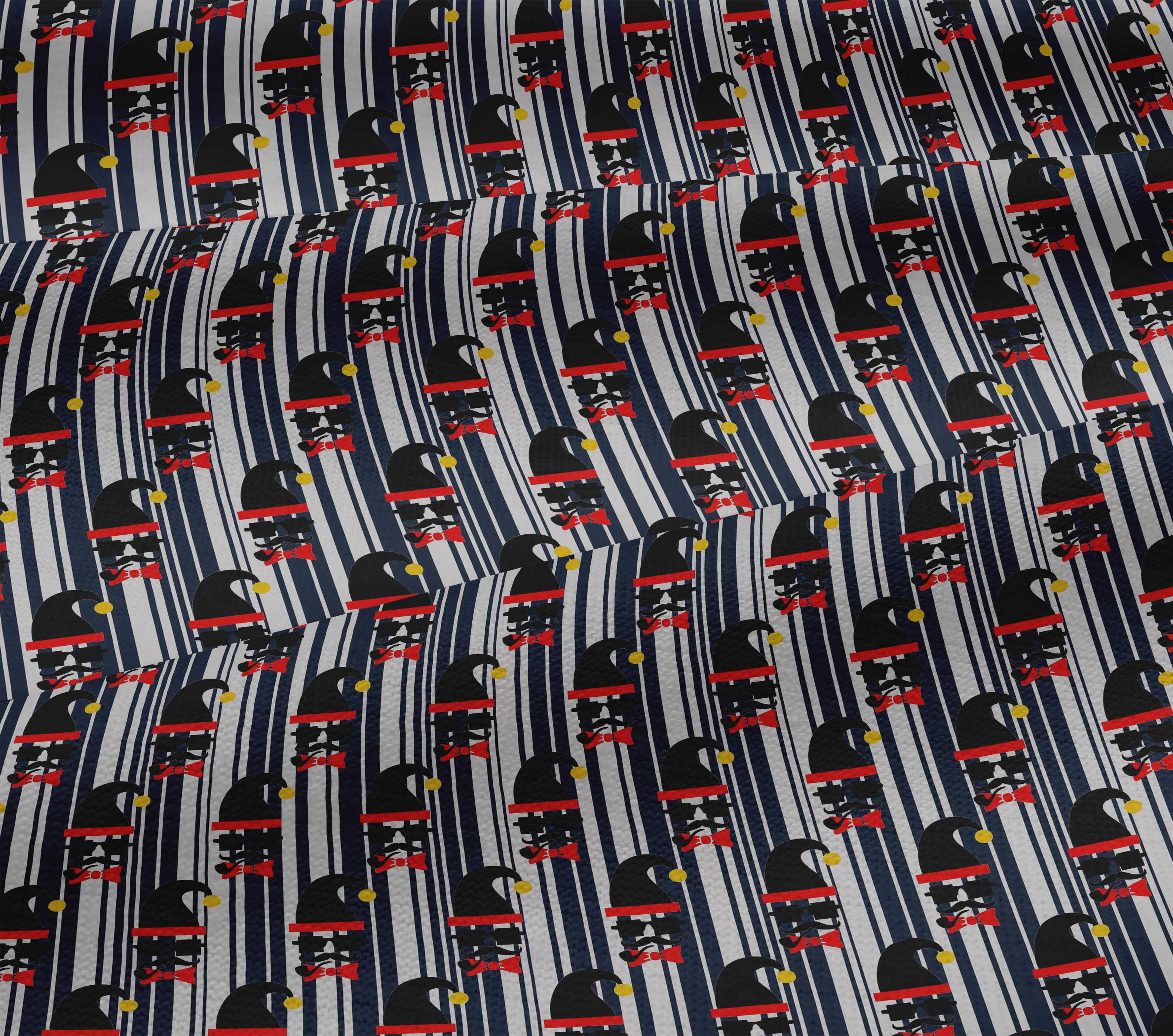 oneOone Cotton Jersey Dark Navy Blue Fabric Christmas Craft Projects Decor Fabric Printed By The Yard 58 Inch Wide