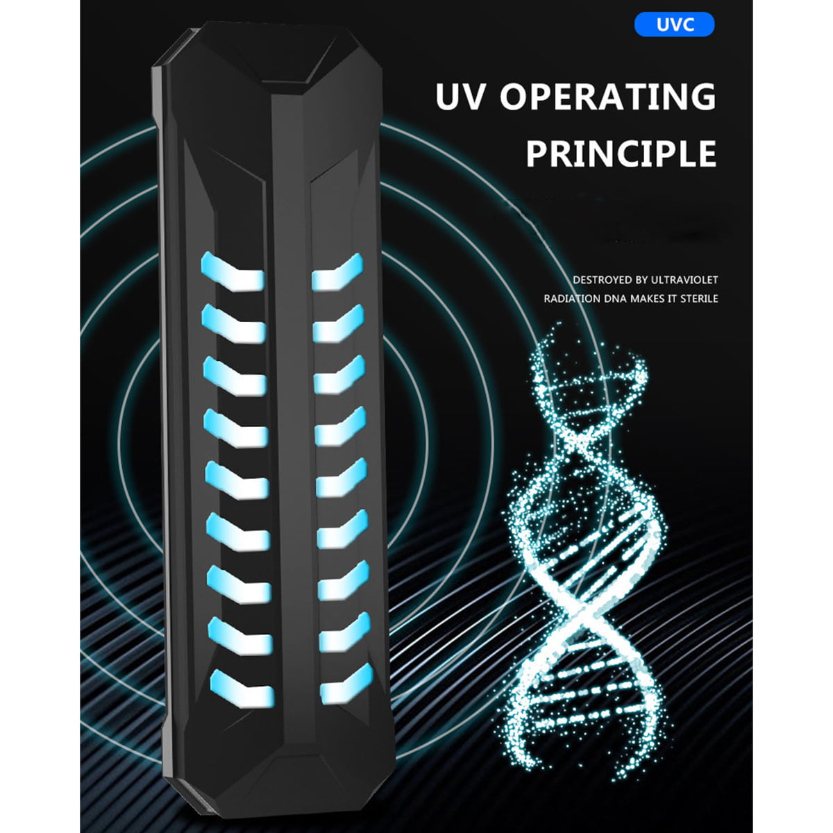 Fish Tank UV Light Sanitizer UV Germicidal Lamp with Timer