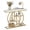 White, variant on Gymax 4-Tier Console Table w/Storage Shelves Circle Base Accent Behind Couch Table White & Gold