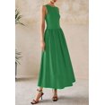 thumbnail image 3 of Vestido Maxi sin Mangas con Patchwork Verde PRETTYGARDEN M, 3 of 8