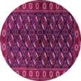 thumbnail image 1 of Ahgly Company Indoor Round Persian Pink Traditional Area Rugs, 4' Round, 1 of 4
