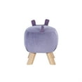 thumbnail image 5 of Harlen the Hippo Children's Stool, Purple Chenille, 5 of 5