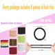 thumbnail image 2 of 8PCS Elasitc Hair Tie for Women Girls, Cotton Bands Soft Woven Ponytail Holders for Thick Hair and Curly Hair, White, 2 of 4