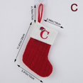 thumbnail image 5 of CNKOO 1PC Merry Christmas Socks Red Snowflake Alphabet Letters Christmas Stocking, 5 of 5