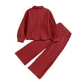 thumbnail image 5 of Darzheoy Girls Outfits Cute Long Sleeve Lapel Button Cardigan Shirt Solid Color And Elastic Waist Pants 2 Piece Fall Printed Loose Sets ,Size 7-11 Years, 5 of 9