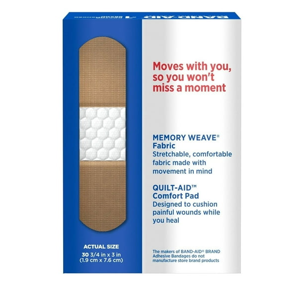 Band-Aid Brand Flexible Fabric Adhesive Bandages for Wound Care