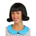 thumbnail image 2 of Women's Black 50's Flip Costume Wig, 2 of 4