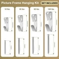 thumbnail image 2 of czcpp-351Pcs Picture Hanging Kit, Wall Hanging Kit, Picture Frame Hanging Kit &Sawtooth Picture Hangers,Screw Eyes, D Rings, Nails, Screws, Steel Wire, Picture Frame Hooks for Frame Canvas Mirror,Sil, 2 of 4