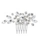 thumbnail image 1 of Horquillas para el pelo con perlas para novia, accesorios para el pelo de novia, pieza de pelo plateada para mujeres y niñas (plata), 1 of 5