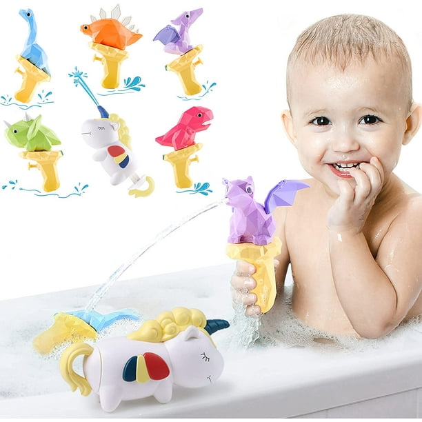 Toddler Dinosaur Water Toys, Squirt Guns, Indoor Bath Tub Toy, Dinosaur