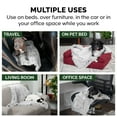 thumbnail image 5 of FurHaven Pet Products Long Faux Fur & Velvet Water-Repellent Pet Blanket for Dogs & Cats - Mist Gray, Small, 5 of 10