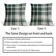 thumbnail image 6 of Christmas Plaid Pillow Covers 16x16 Set of 2 Forest Green Grey Buffalo Checkered Decorative Tartan Pillowcases Xmas Winter Holiday Outdoor Rustic Farmhouse Throw Cushion Case Decor for Couch Sofa Bed, 6 of 6